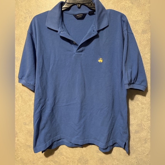 Brooks Sport Polo Blue Mens Medium - Picture 1 of 4